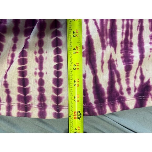 Purple Tie-Dye Halter‎ Maxi Dress S  Wood Beaded Neckline Beachy Boho  Hippie - Picture 3 of 9